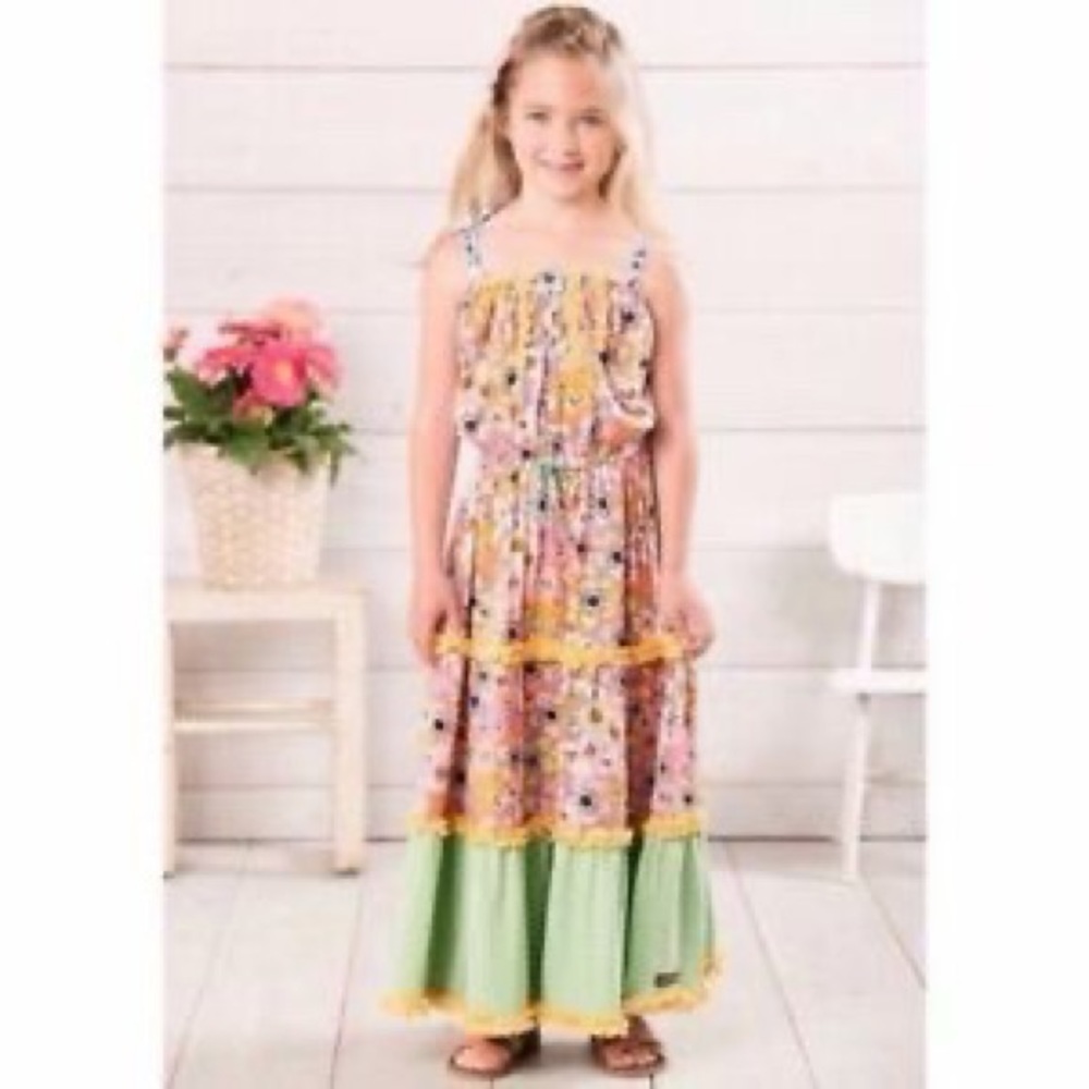 Matilda Jane Tell Me More Girls Maxi Dress. Sz 12
